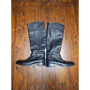 TORY BURCH MARLENE LEATHER RIDING BOOTS 6.5